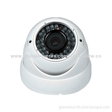 IR dome camera with 2 Megapixel 2.8-12mm manual zoom varifocal lens